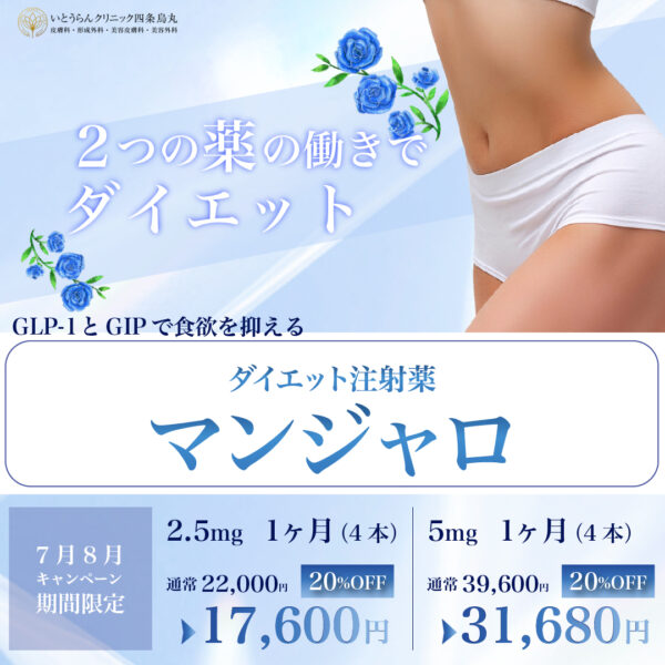 ダイエット注射薬 マンジャロ 20％オフ